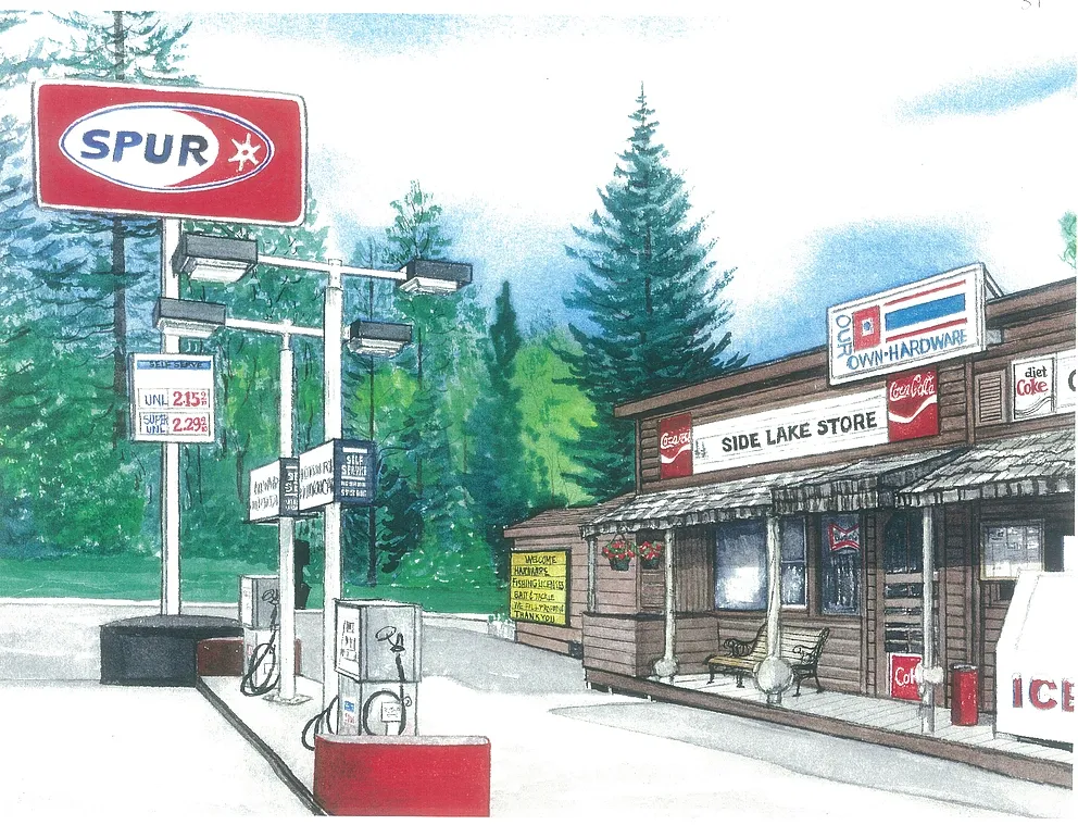 side lake store painting