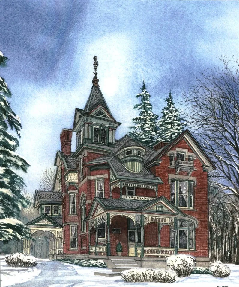 victorian mystery house painting